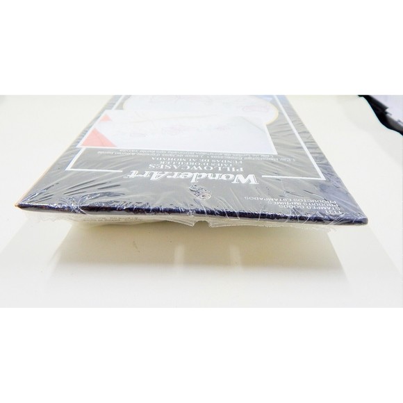 Wonder Art Poly Cotton Pillowcases Pair Butterfly Stamped For Embroidery 1131 - Picture 5 of 6